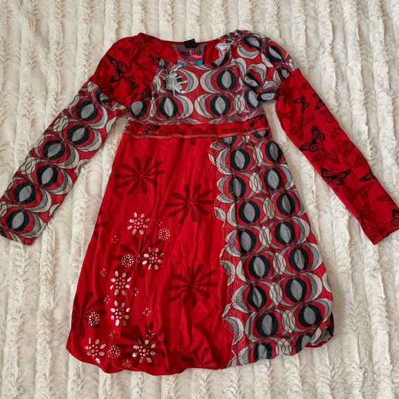Desigual Youth Long Sleeve Dress 🌺Size 9/10 Girls - Picture 1 of 10